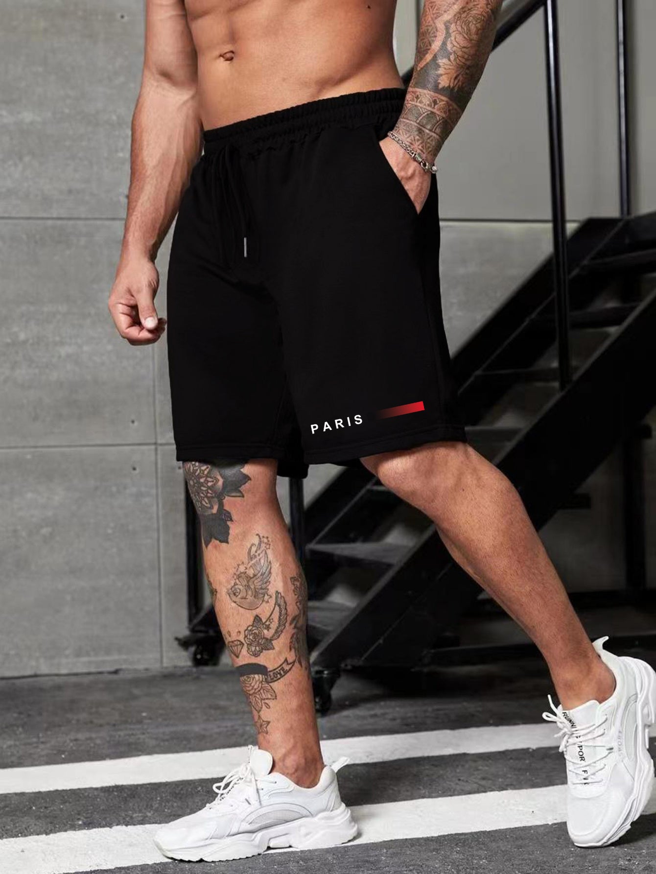 Men's Plus Size Breathable Drawstring Shorts for Outdoor Activities with Pockets