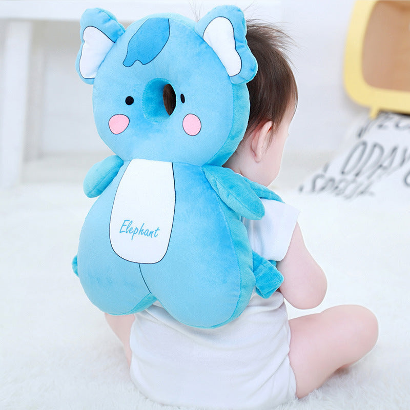 Baby Headrest Pillow for Toddlers Ages 0-3 Soft Polyester Animal Design Safety Cushion