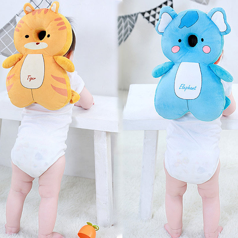 Baby Headrest Pillow for Toddlers Ages 0-3 Soft Polyester Animal Design Safety Cushion