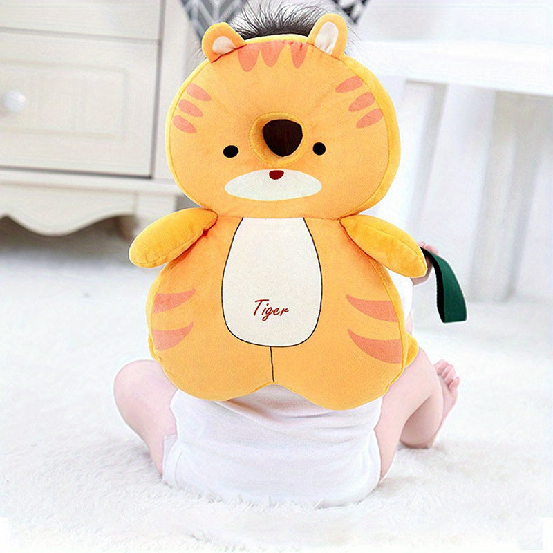 Baby Headrest Pillow for Toddlers Ages 0-3 Soft Polyester Animal Design Safety Cushion