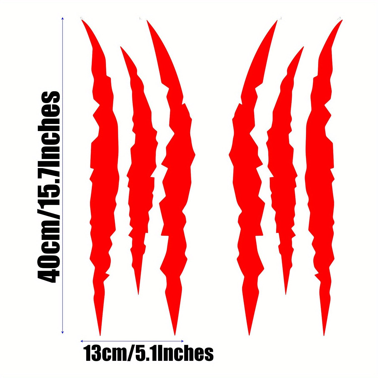 Car Headlight Eyebrow Stickers, Claw Style, Auto Decoration, Easy Apply