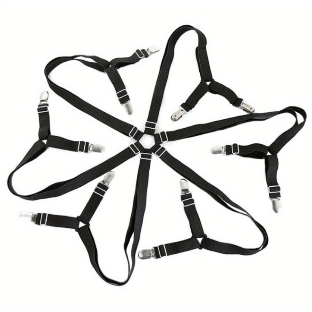 Adjustable Elastic Bed Sheet Clips 12pcs Non-Slip Grip for Mattress Covers