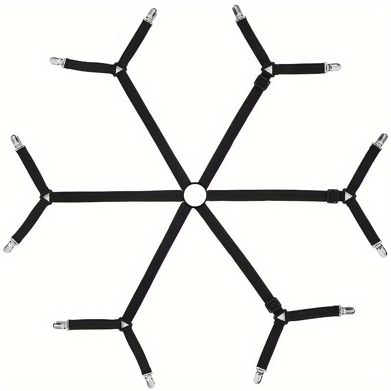 Adjustable Elastic Bed Sheet Clips 12pcs Non-Slip Grip for Mattress Covers