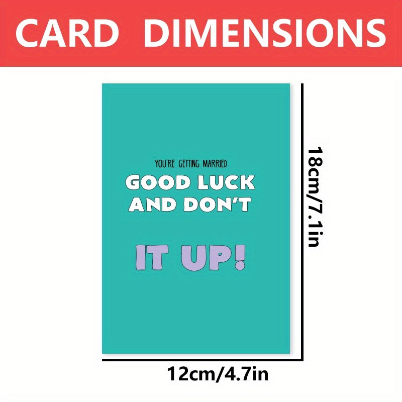 Funny Wedding Card for Engagement Celebration for Mr and Mrs