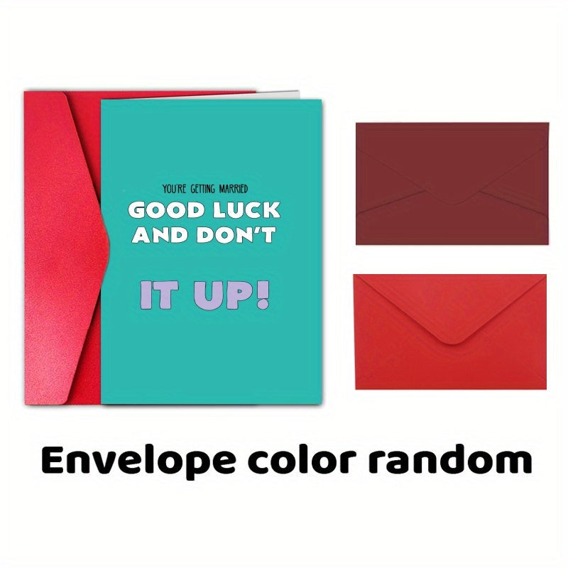 Funny Wedding Card for Engagement Celebration for Mr and Mrs