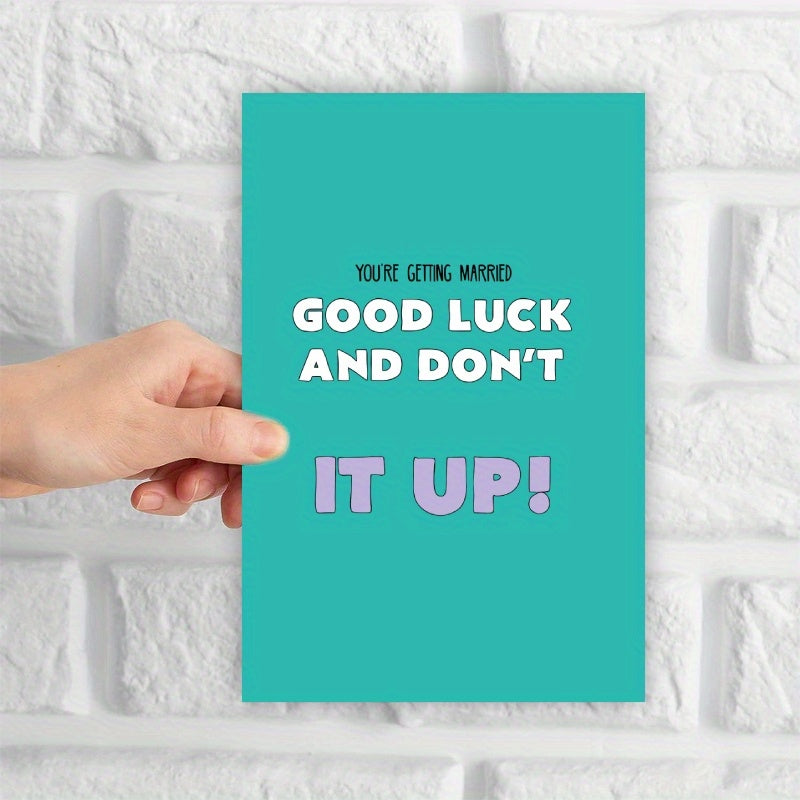 Funny Wedding Card for Engagement Celebration for Mr and Mrs