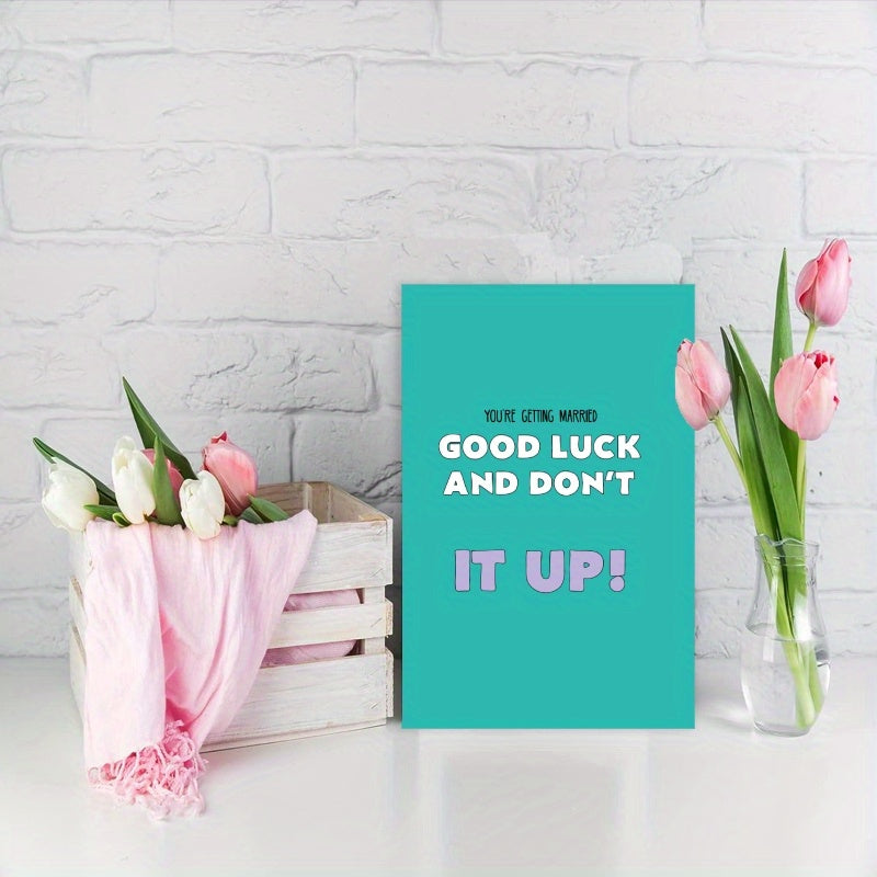 Funny Wedding Card for Engagement Celebration for Mr and Mrs