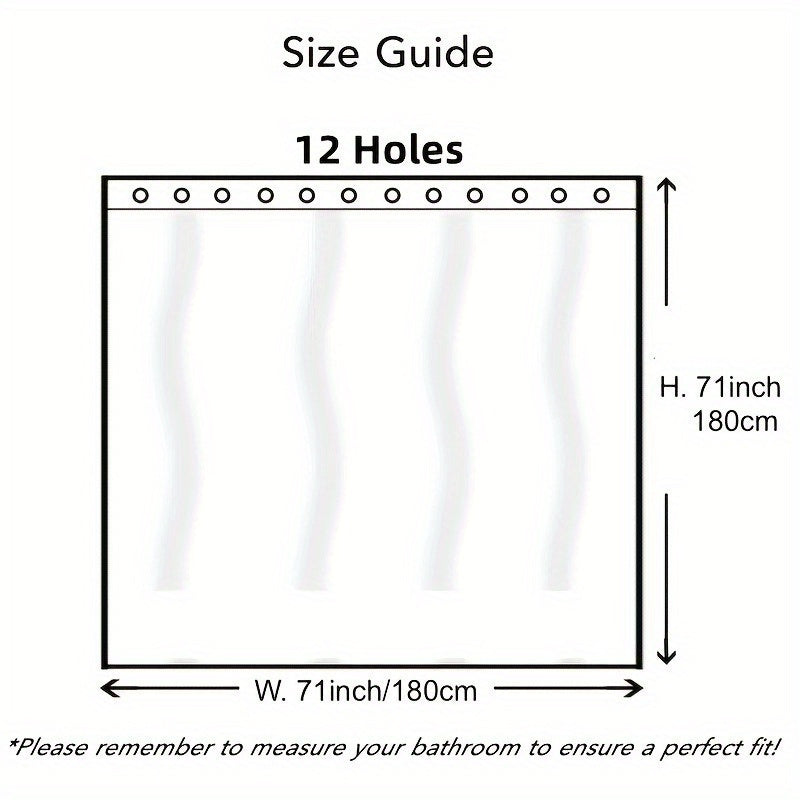 Suvga chidamli PEVA hammom bo'linmasi, metall grommetlar bilan, barg naqshi, tozalash oson, hammom dekoratsiyasi uchun tutqichlar bilan birga - sovg'a berish yoki uy aksessuari uchun mukammal.