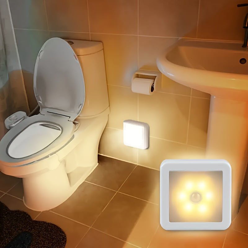 Battery-Operated LED Motion Sensor Night Light for Indoor Hallway Bathroom Bedroom