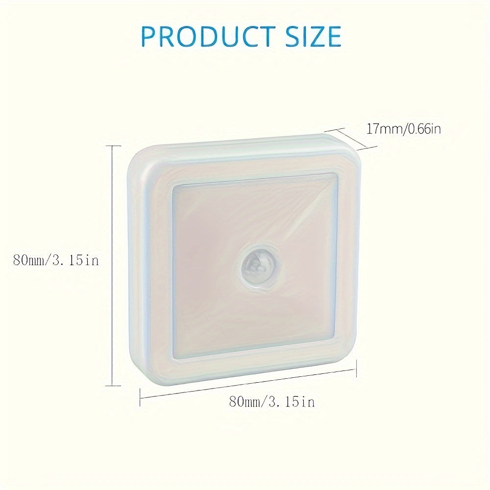 Battery-Operated LED Motion Sensor Night Light for Indoor Hallway Bathroom Bedroom