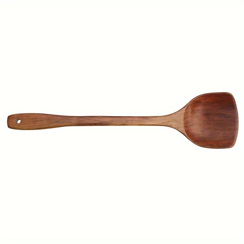 Sandalwood Non-Stick Cooking Spatula Heat Resistant Wooden Turner for Camping and Kitchen
