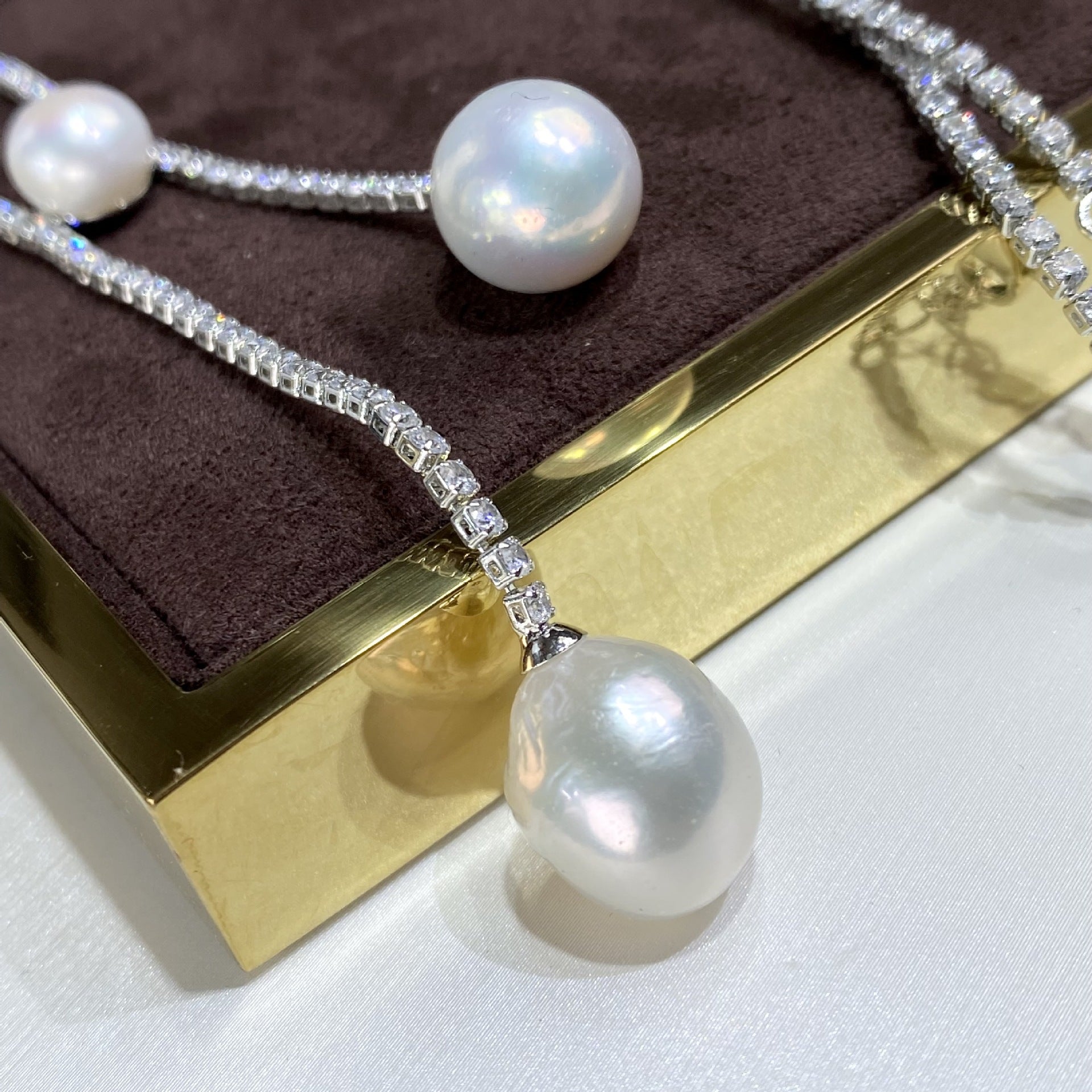 Freshwater Pearl Necklace for Women Baroque Minimalist Elegant Jewelry