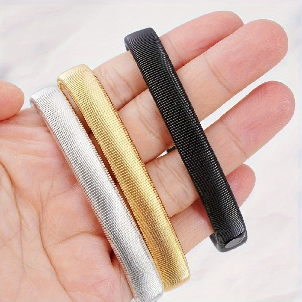 Six-Pack Iron Arm Bands for Men and Women Non-Slip Shirt Sleeve Holders