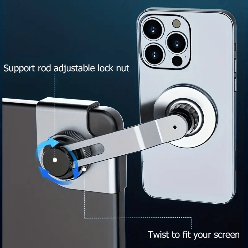 Aluminum Alloy Magnetic Phone Mount for Tesla Model 3 and Y Secure Grip Adjustable