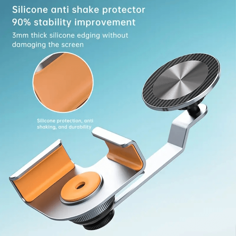 Aluminum Alloy Magnetic Phone Mount for Tesla Model 3 and Y Secure Grip Adjustable