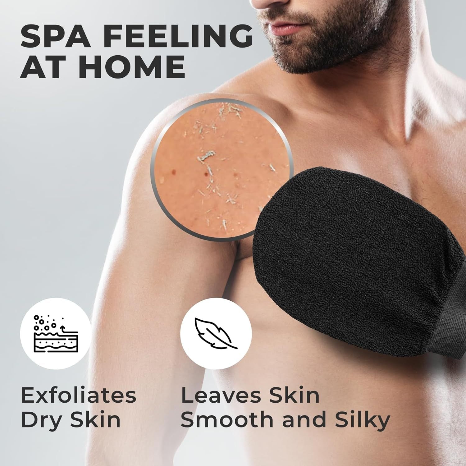 Эксклюзивные массажные рукавицы для удаления омертвевших клеток кожи и глубокого очищения