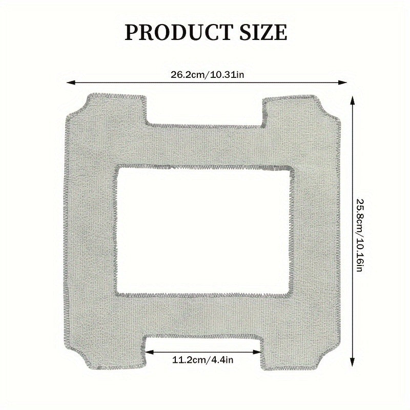Set of 10 Reusable Microfiber Cleaning Pads for Window Vacuums Floor Attachments