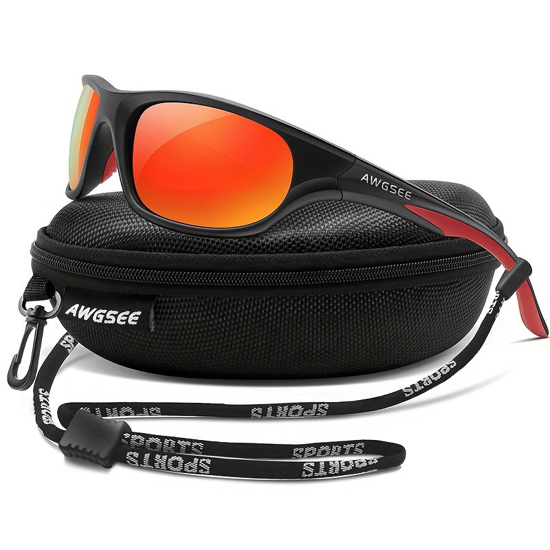 Unbreakable Polarized Sports Sunglasses for Men Cycling Driving Fishing