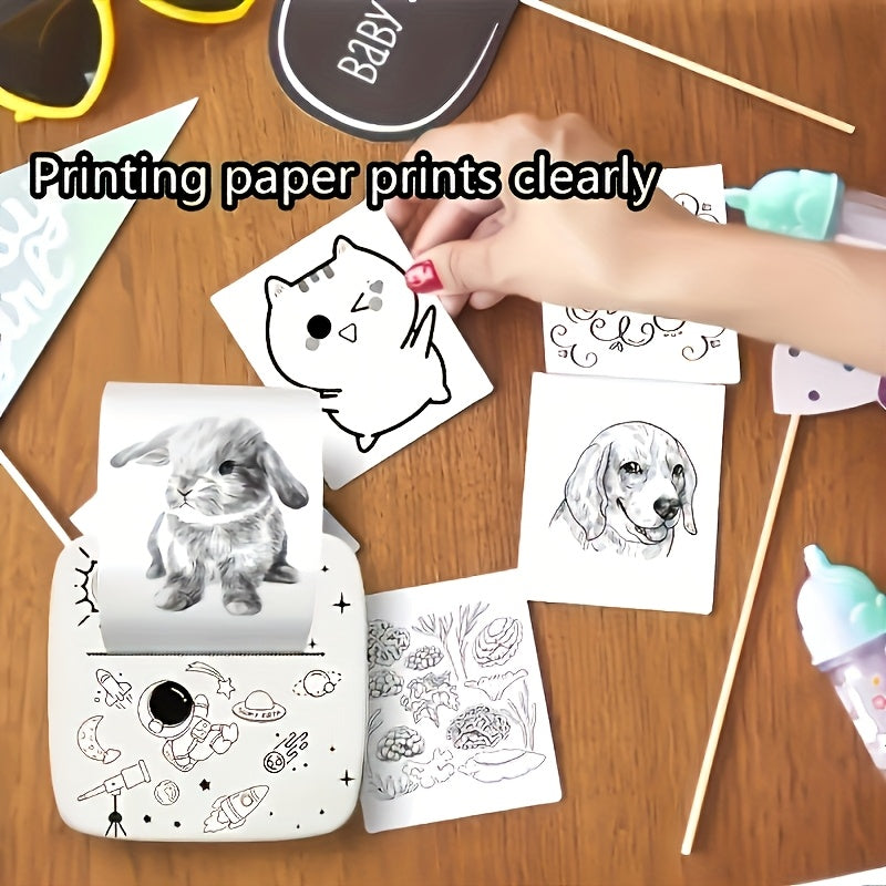 10 ta portativ tezkor kamera printeri uchun termal printer qog'oz roliklari to'plami, silliq, qayta ishlanadigan yuzasi va bo'yoqsiz bosma.