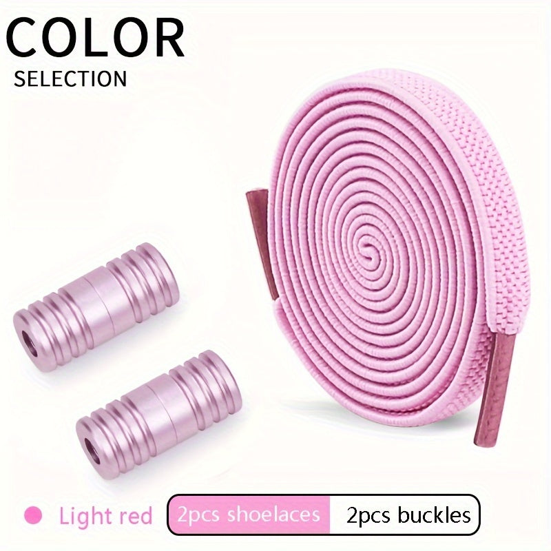 Unisex Elastic Shoelaces With Buckles For Men Women Color Capsule Pack