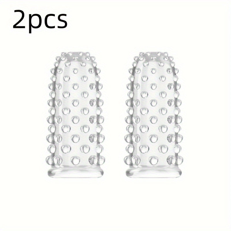 Взрослая мужская большая мягкая силиконовая накладка на палец с бугорком для G-точки или оргазма G-точки