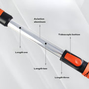 2-in-1 Telescopic Snow Shovel and Ice Scraper Set with Adjustable Squeegee