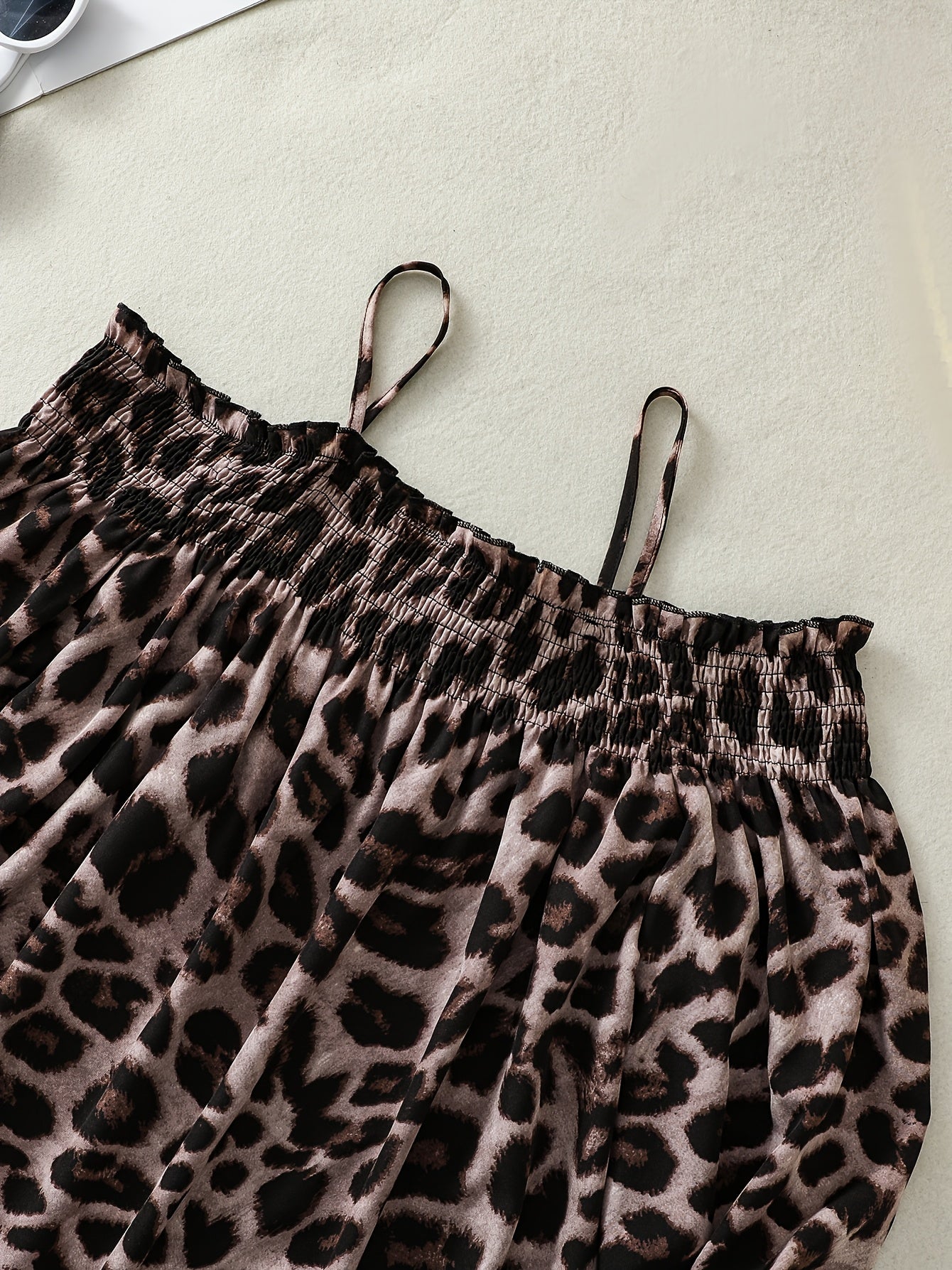 Leopard Print Off-Shoulder Blouse for Women with Asymmetrical Hem and Long Sleeves