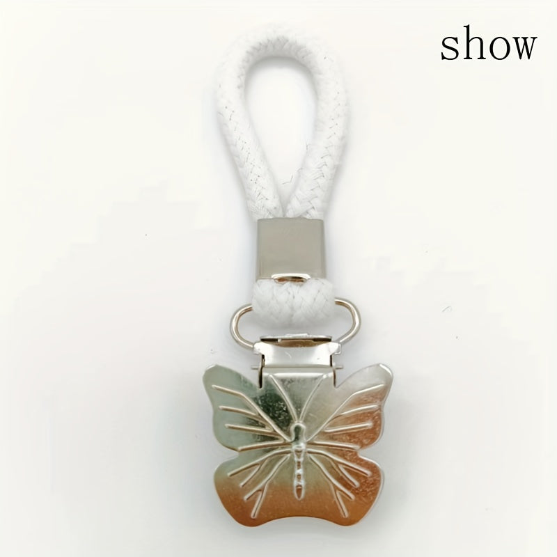 2 ta Kelebek naqshli hammom sochiq kliplari to'plami, ko'p maqsadli to'qilgan metall halqa kliplari, oshxona yoki hammom uchun yoqimli va amaliy saqlash kliplari, uy va oshxona uchun zaruriy ta'minotlar