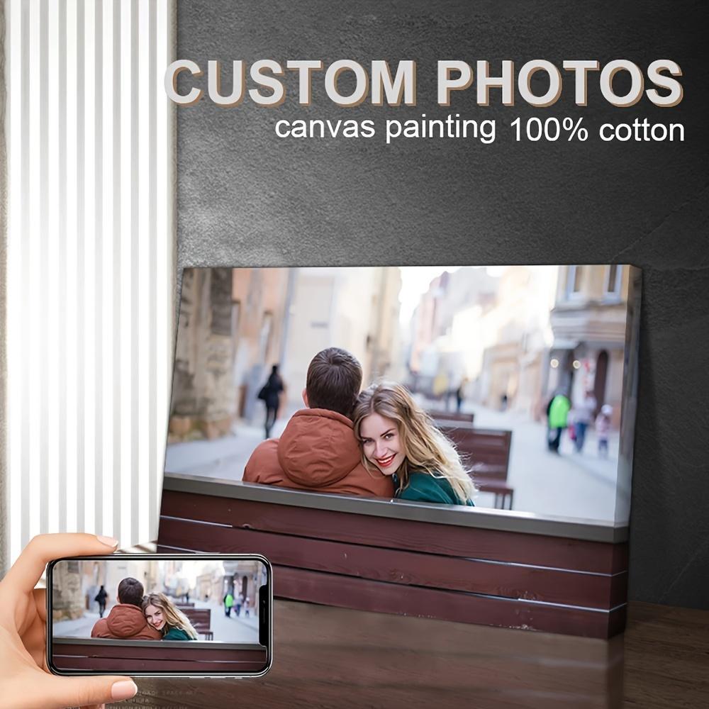 Personalized Canvas Wall Art for Family Weddings and Anniversaries Custom Gift