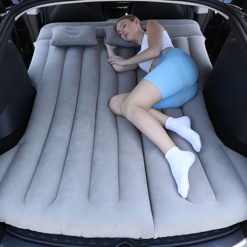 Portable Car Air Mattress for Road Trips and Camping Durable PVC Fits in Trunk Sleeping Pad