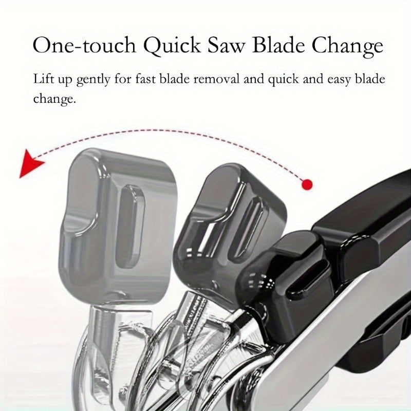 Stainless Steel Hand Saw for Wood Cutting Logging Gardening with Ergonomic Grip