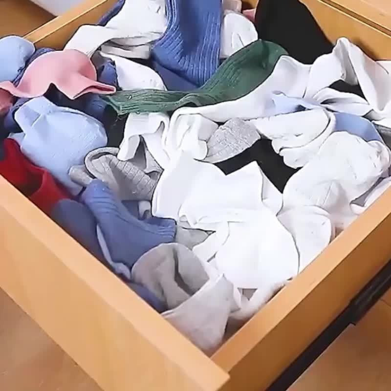 Durable Foldable Clothes Organizer Box for Jeans Underwear Socks Storage Closet Dorm RV