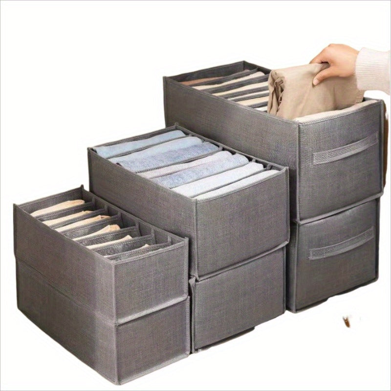 Durable Foldable Clothes Organizer Box for Jeans Underwear Socks Storage Closet Dorm RV