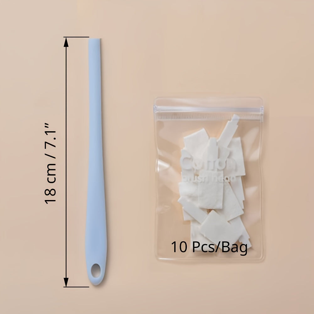 Disposable Toilet Brush Set 1 or 50pcs Long Handle Easy Cleaning Household