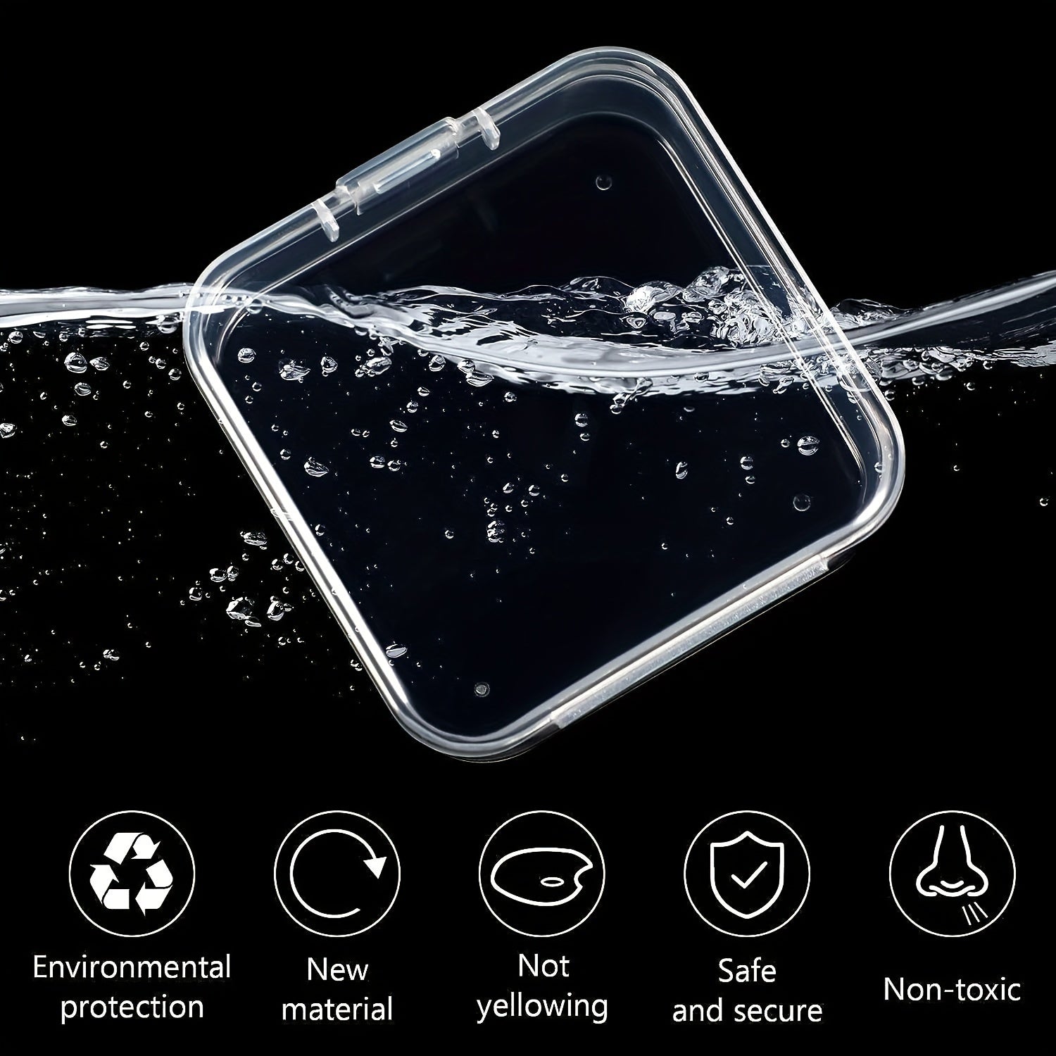 Clear Plastic Storage Containers with Lids for Organizing Small Items Jewelry Beads and Game Pieces