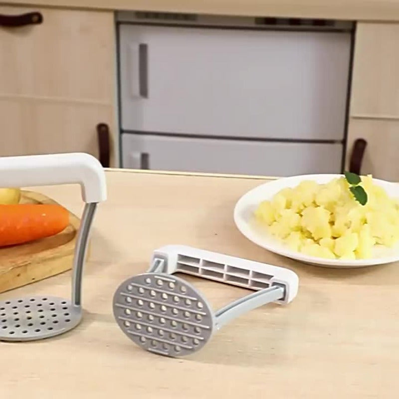 Stainless Steel Potato Masher with Non-Slip Handle Manual Vegetable Mincer
