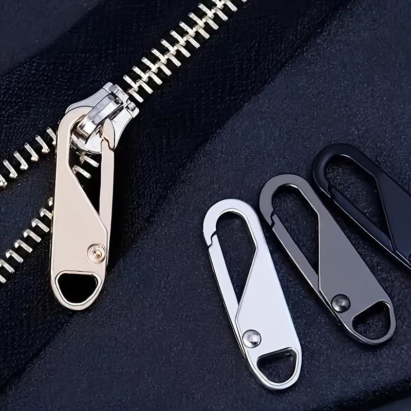Metal Zipper Pull Lock for Bags and Clothes Removable Repair Accessory