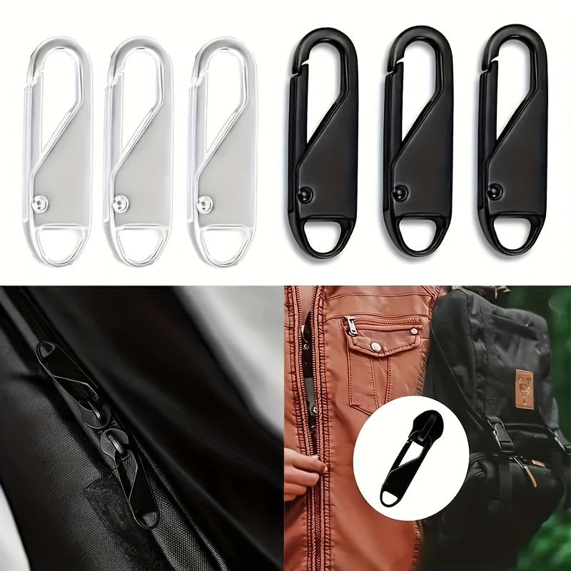 Metal Zipper Pull Lock for Bags and Clothes Removable Repair Accessory