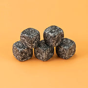 Set of 2/5/10 Obsidian Whiskey Ice Stones Natural Granite Blue-Golden Marble