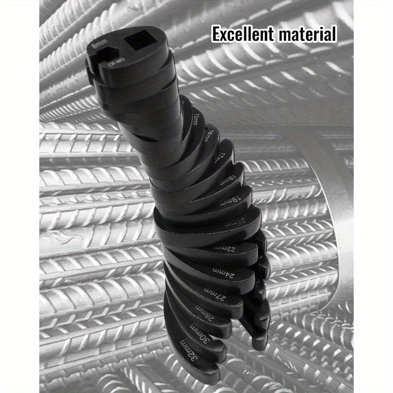 19-Piece Steal Crowfoot Flare Nut Wrench Set Open End Flare Head 8-32mm