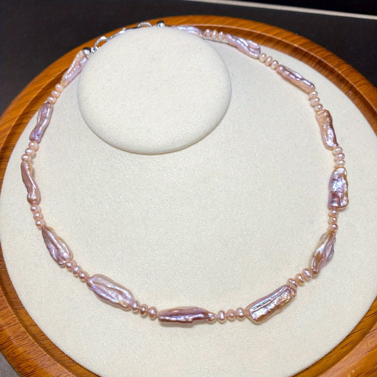 Unique Baroque Freshwater Pearl Bracelet Adjustable Purple Irregular Shapes Gift for Art Lovers