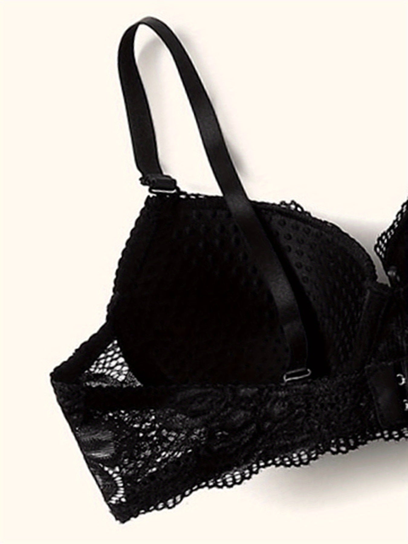 Women's Floral Lace Underwire Cami Bra and Panties Set Sexy Lingerie