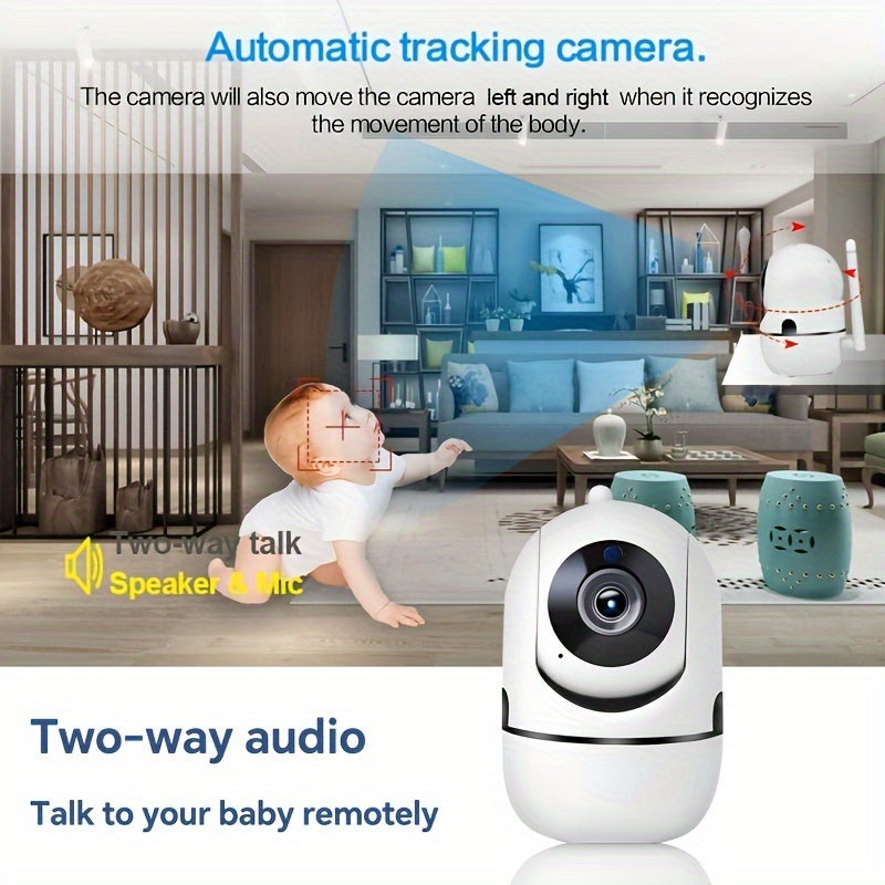 Wireless 1080P Security Camera with Motion Detection Two-Way Audio Indoor Outdoor Surveillance