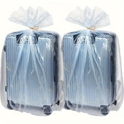 Set of 4 Clear Waterproof Storage Bags for Clothes and Toys with Drawstring Closure