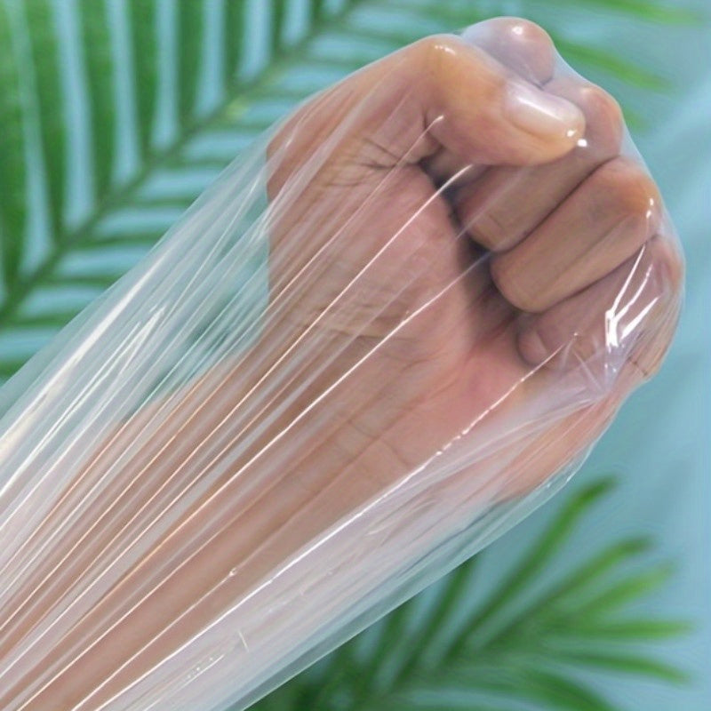 Set of 4 Clear Waterproof Storage Bags for Clothes and Toys with Drawstring Closure