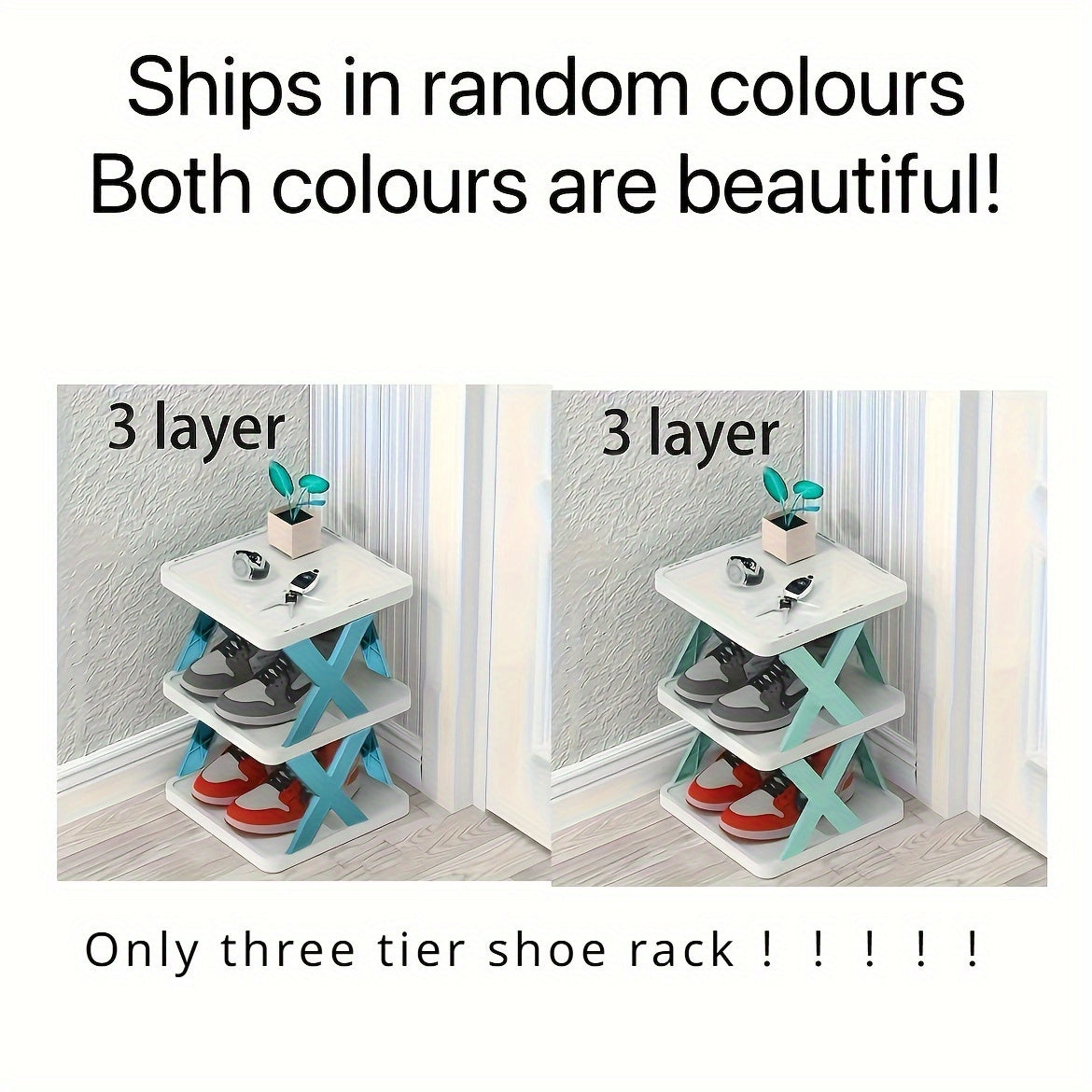 3-Qavatli Plastik Oʻraladigan Oyoq kiyimlar uchun Qavatli Qattiq Oʻrnatiladigan Boʻlakli Joyni Tejovchi