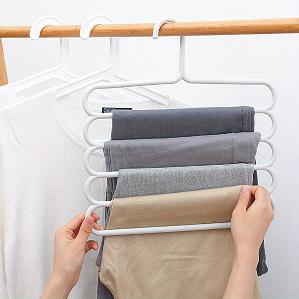 Plastic Multi-Layer Scarf and Pants Organizer Hanger Closet Storage Rack