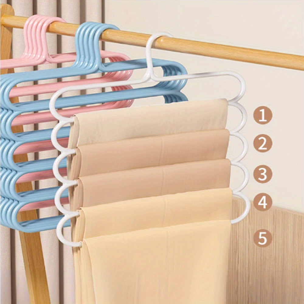 Plastic Multi-Layer Scarf and Pants Organizer Hanger Closet Storage Rack