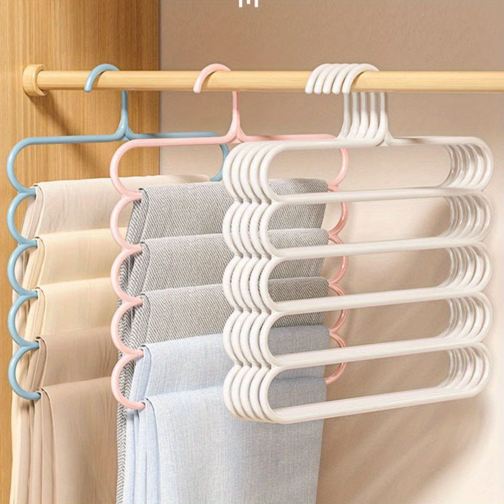 Plastic Multi-Layer Scarf and Pants Organizer Hanger Closet Storage Rack