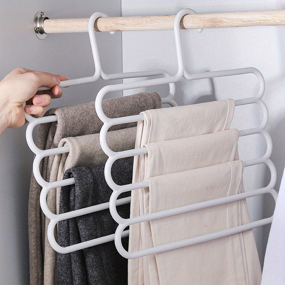 Plastic Multi-Layer Scarf and Pants Organizer Hanger Closet Storage Rack